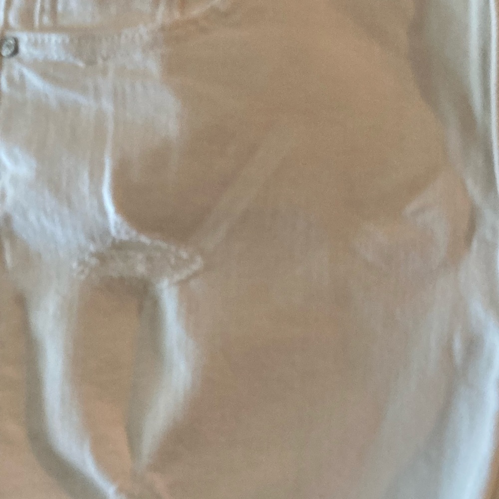 Enjean High Rise White Jean Shorts Size L - Picture 5 of 6